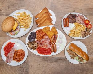 need for feed food Cafe Breakfast food selections